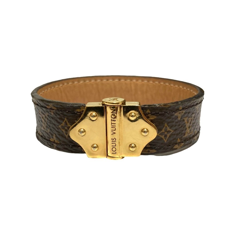 LOUIS VUITTON Louis Vuitton Bracelet Spirit Monogram Bangle M6689 Brown Women's
